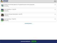 Tablet Screenshot of europeanmovement.ie